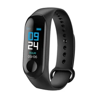 

2019 Amazon Hot Sale Custom Silicone Wristband Wear Os Sports Bangle Bracelet Fitness Touch Screen Android m3 smart bracelet