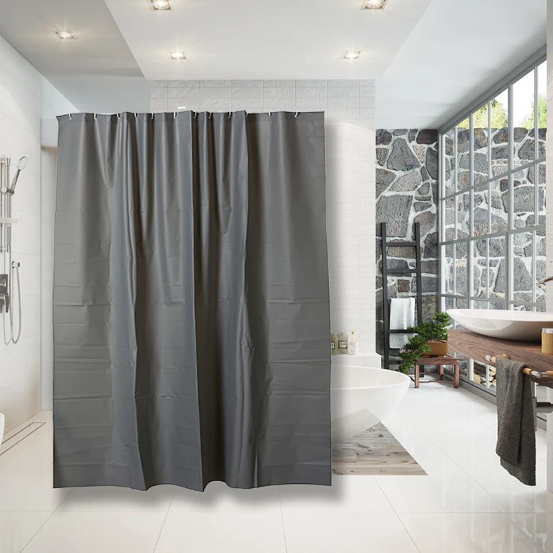 定制淋浴房窗帘日式北欧防水卫生间窗帘防水防霉淋浴布门帘
