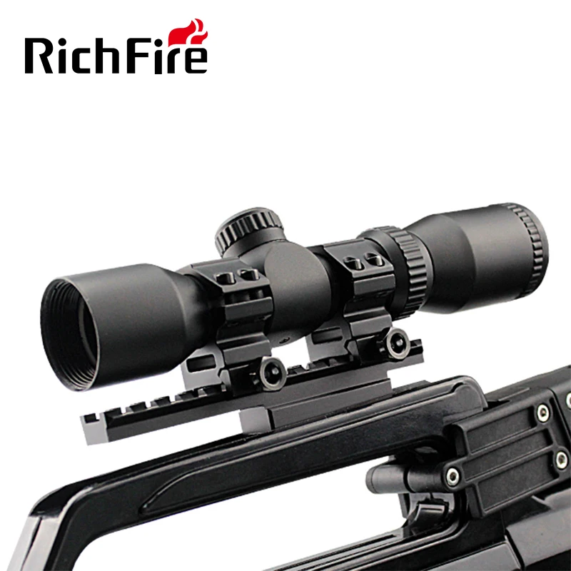 

RichFire Tactical 1.5-5x32 Optics Cross Bow Gun Riflescope Hunting Scope, Black