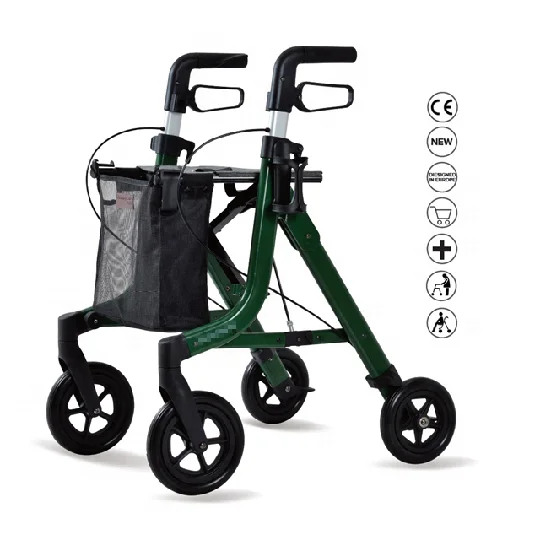 

M Size Super Light Rollator Lightweight Aluminum Folding Walker and disability walker