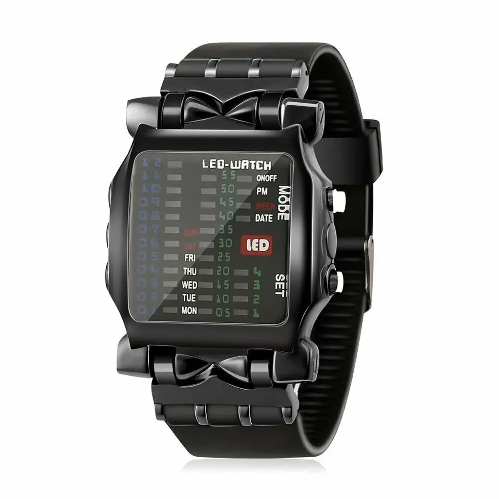 

2022 New Customized Unisex Sports Bracelet Electronic Wristwatches LED Watch