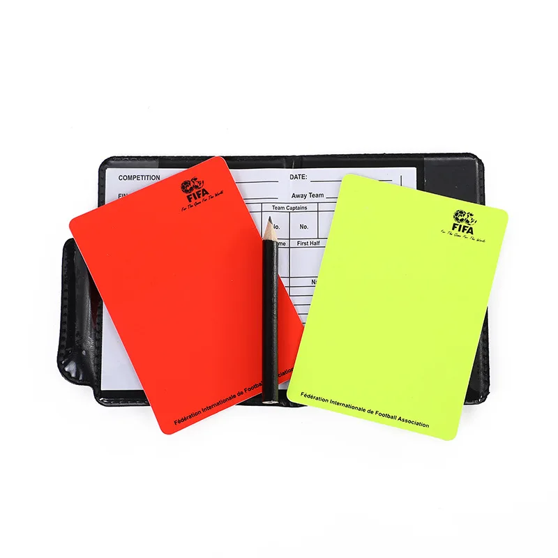 

Sports Teacher Soccer Referee Red And Yellow Cards Referee Write On Cards Football Referee Foul Card, Black