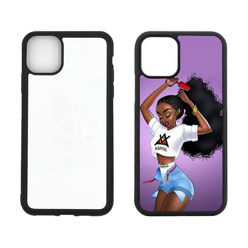 

Zhike for Coque Fundas Para Celulares 2021 New Clear Cover Bulk Printing Black Girl 2d TPU iPhone 12 Sublimation Phone Case