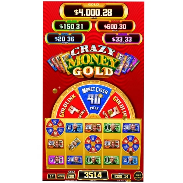 

Crazy Money slot game board/slot machine/Crazy Money for slot game machine, Black