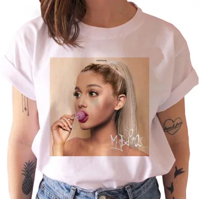 

2021 New Arrival Fashion Female Singer Print Women Short T Shirt