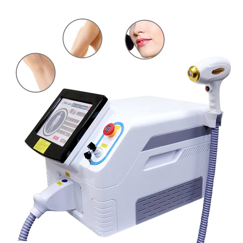 

portable 808nm diode laser hair removal device Pigment Removal Machine, White