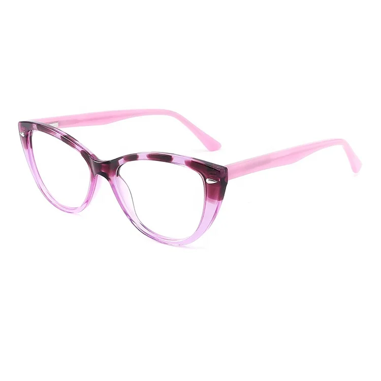 

new model women acetate frames cat eye optics frames eyeglasses optical glasses, Customized color