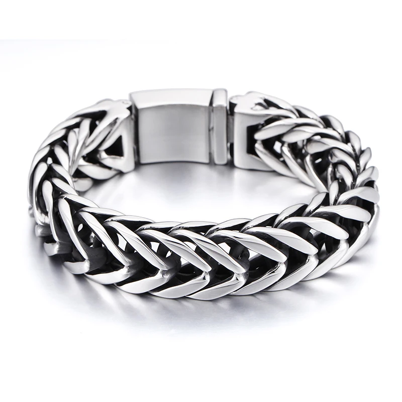 

KALEN Hip Hop Franco Chain Titanium Male Stainless Steel Bangle Bracelet For Men