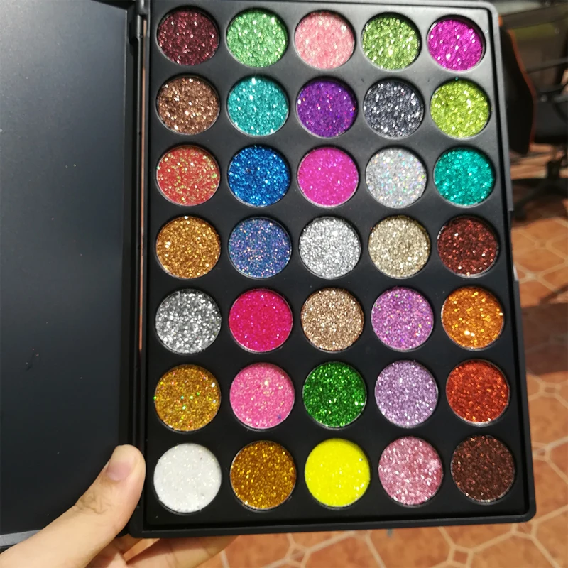 

Private Label Makeup Palette 35 Color Eyeshadow Palette Professional Makeup Glitter and Matte Palette Wholesale