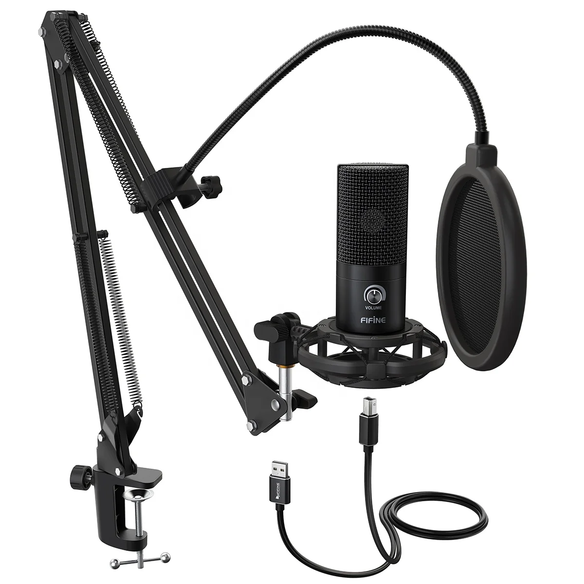 

Fifine Hot Selling T669 Professional USB Computer Condenser Mic Gaming Streaming Podcast Recording Studio Microphone