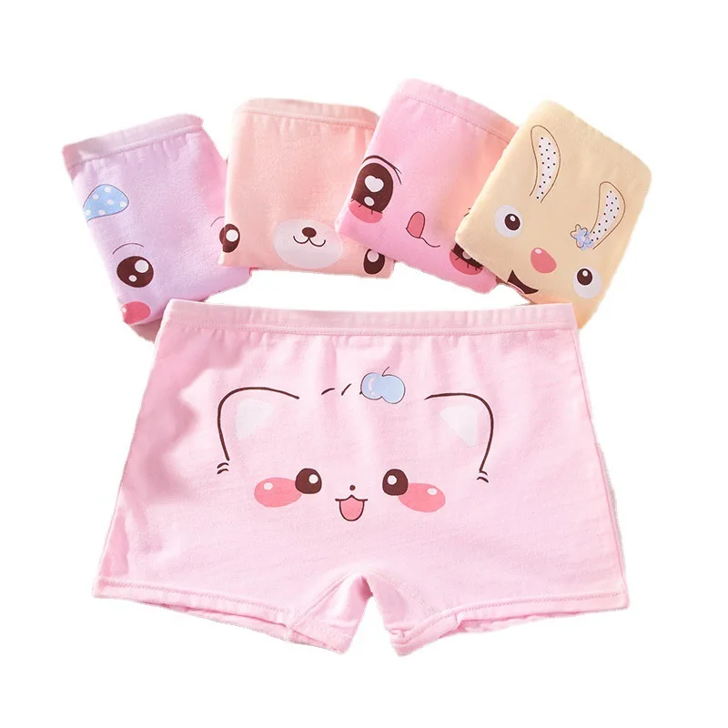 

Hot Sale Cotton Breathable mesh Girls Panties Boxer Children panties Kids Underwear