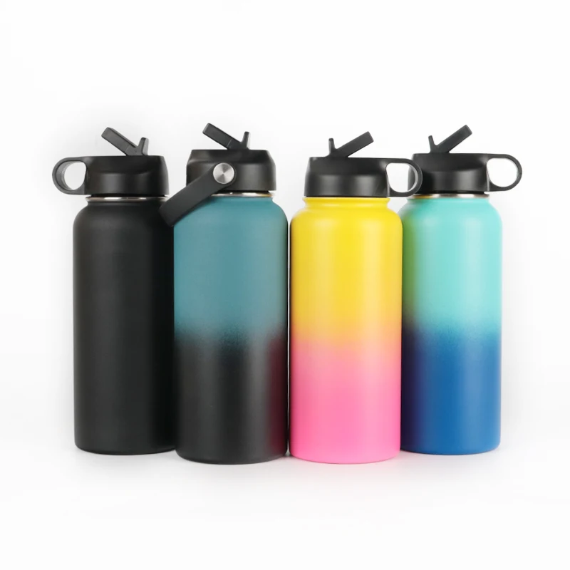 

Creative Custom Travel Double Wall Vacuum Drinking Insulated Sport Stainless Steel Water Bottle With Handle, Customized colors acceptable