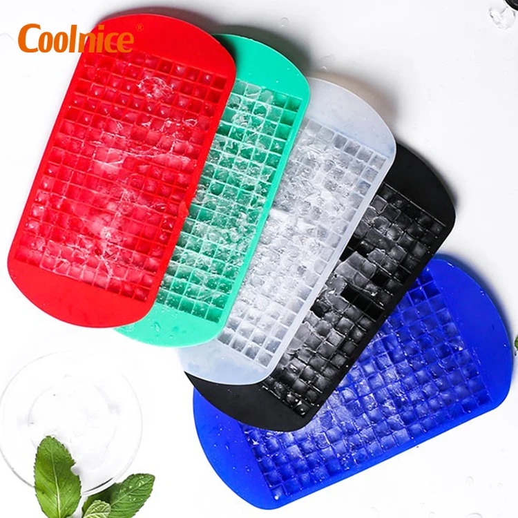

BPA Free Easy Release Flexible 160 Grid Silicon Ice Mould Ice Cube Tray Silicone Cube, Red,blue