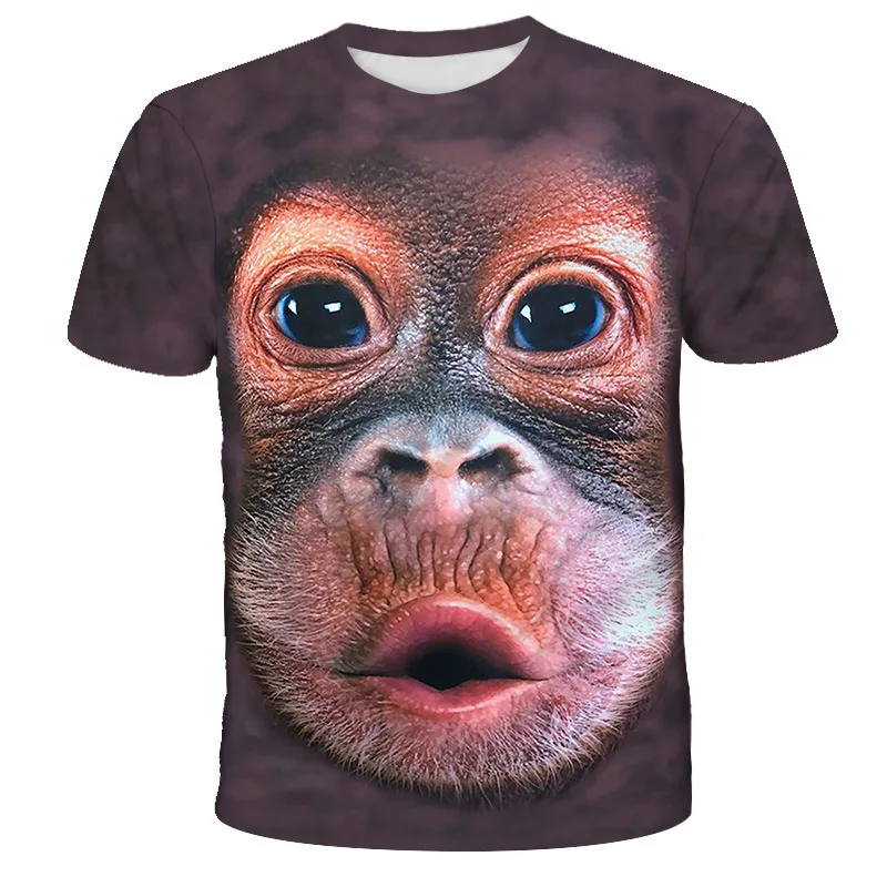 

Evertop Oem/ODM He Men T Shirt Chimpanzee Print Tee Polyester Custom Logo Tshirt Clothing Manufacturers Custom