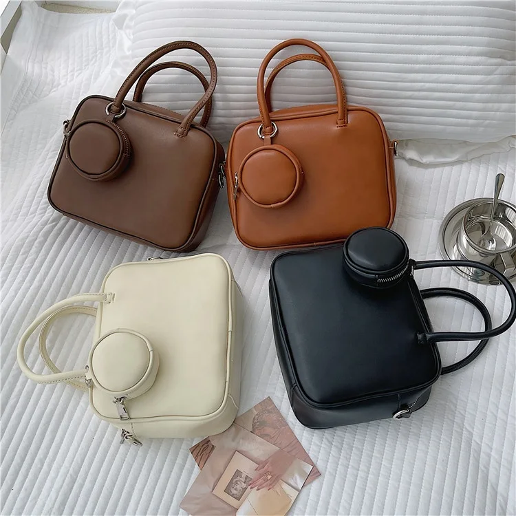 

Korean ladies fashion trend handbag creative design fixed shoulder slant bag simple temperament small square bag 2021