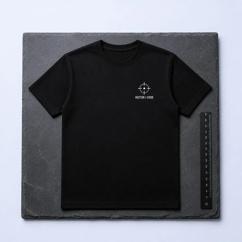 Jet Black Vector Code T-Shirt