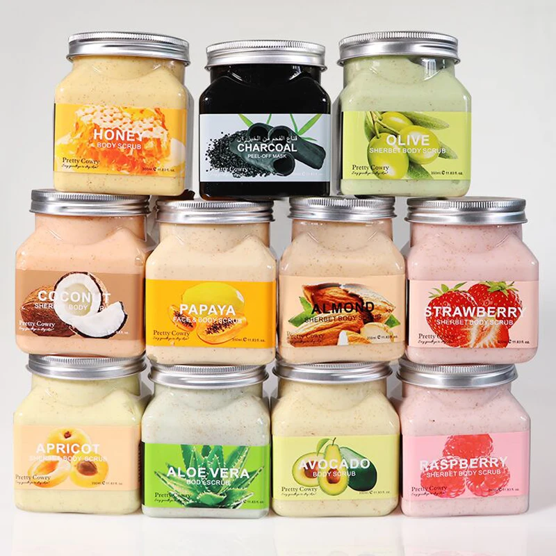 

Custom hot sale face skin moisturizing whitening body scrub, Optinal