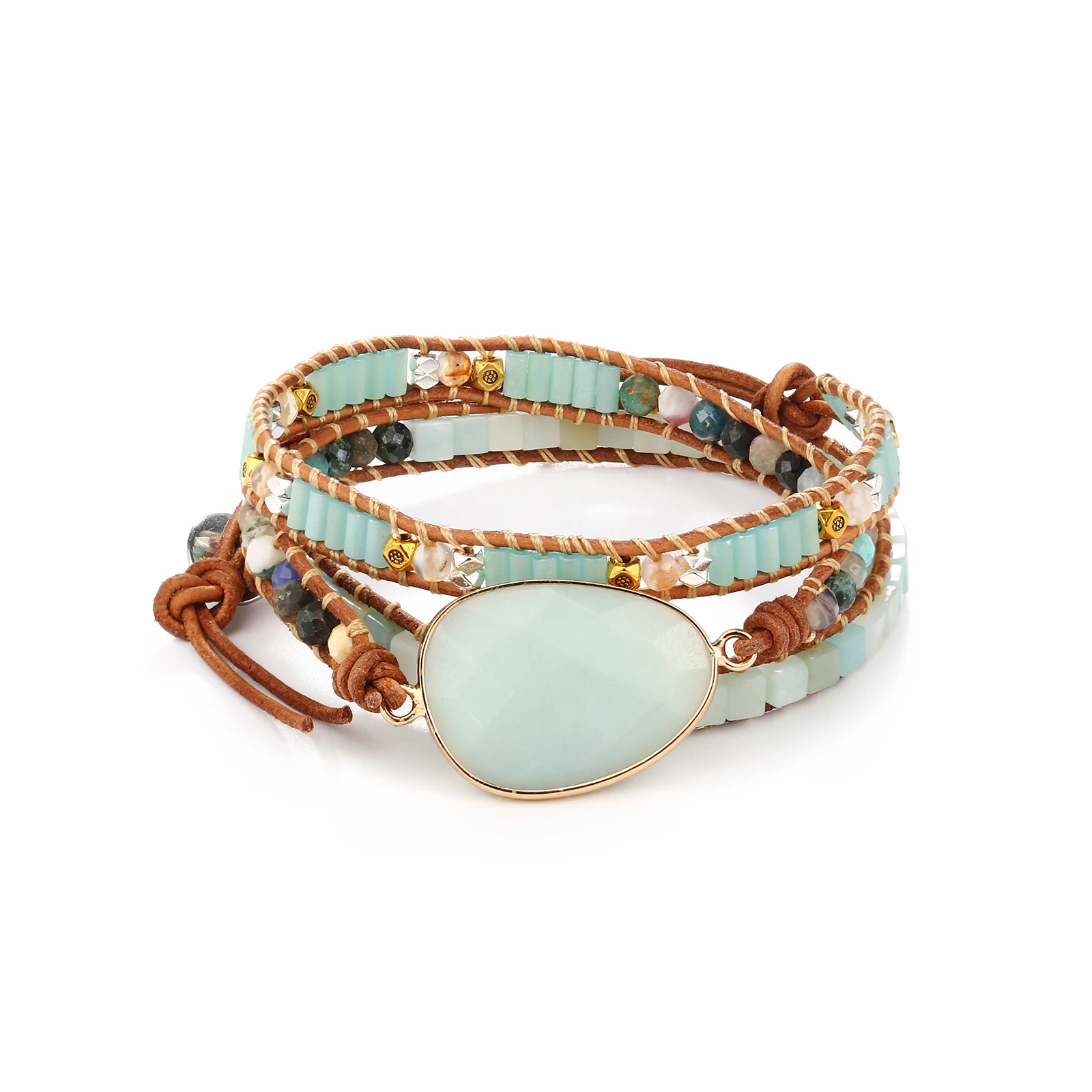 

Feng Shui Color Turquoise Beads Bracelet for Unisex Charms Women Jewelry Gold Wealth Lucky Bracelet