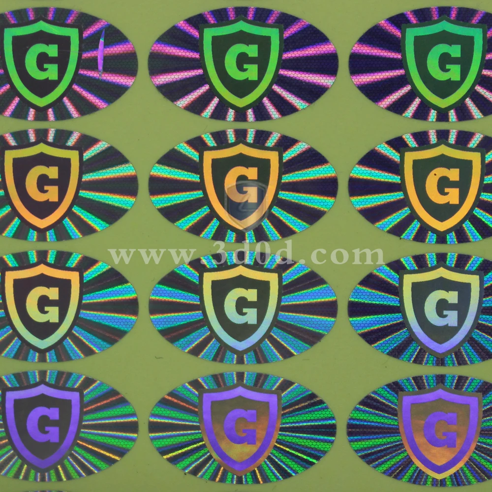 Cheap exquisite holographic label packaging holographic sticker