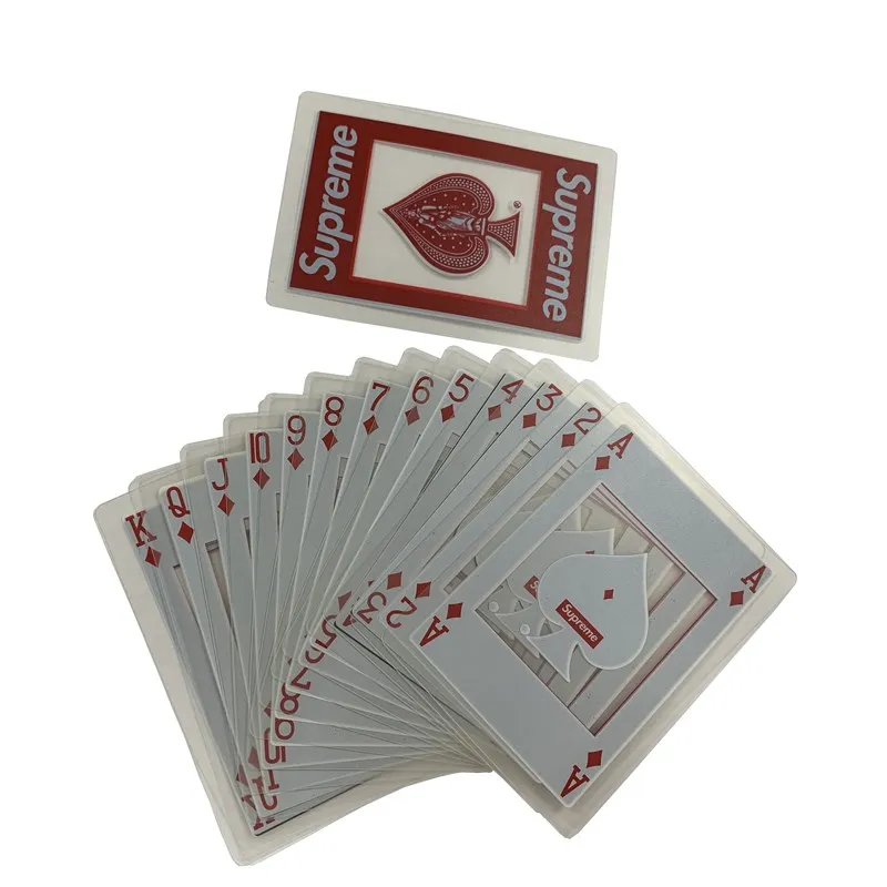 

The United States Clear Transparent PVC waterproof plastic custom playing cards, Colorful