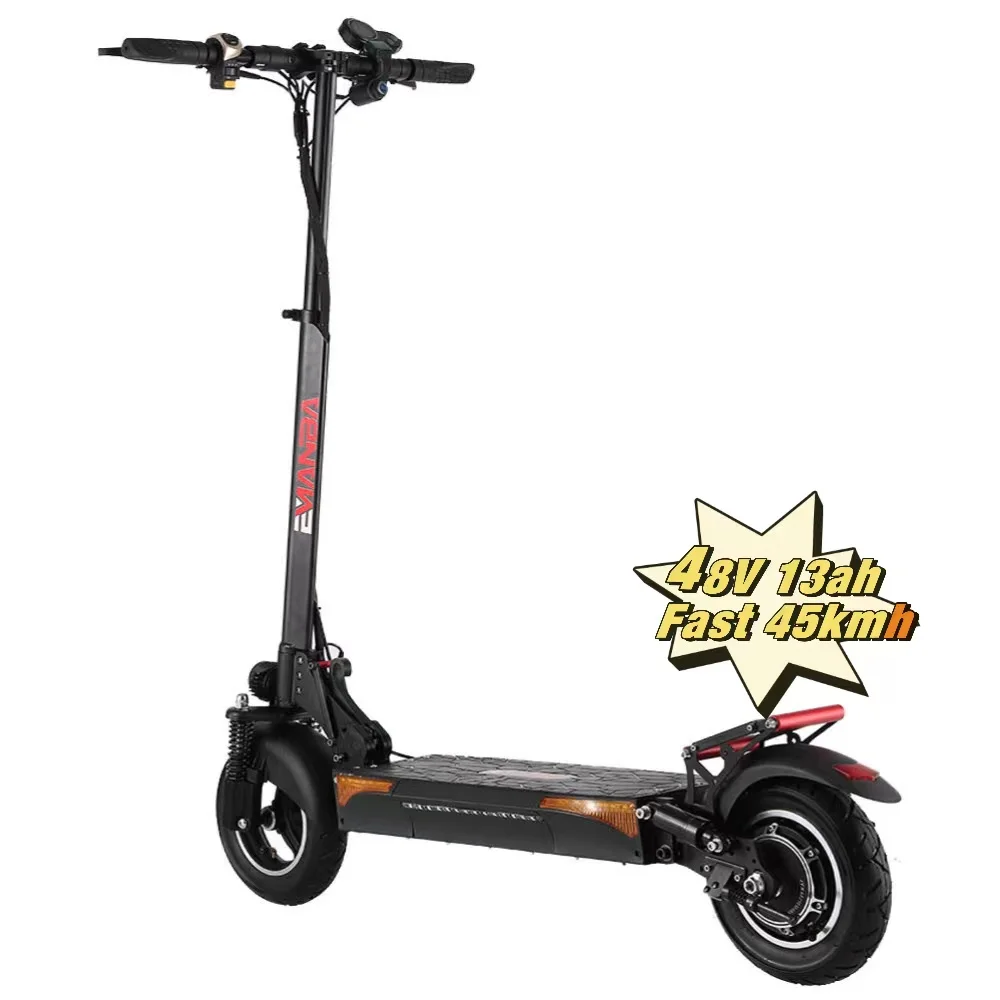 

EU UK warehouse direct top quality free tax long range about 45km e scooter 500W 48V 10 inch kick electric Adult scooters