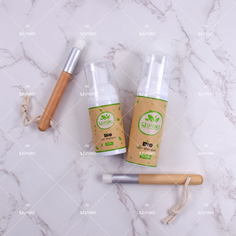 

human hair lashes adhesive eco eyelash extension glue foam cleanser lash shampoo