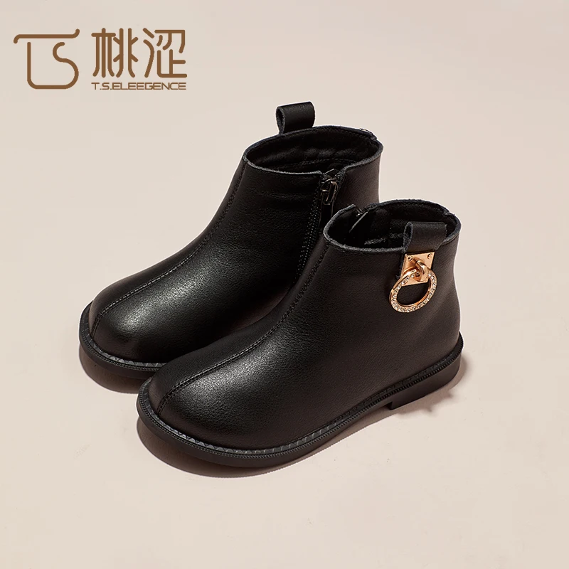 

2019 original China handmade kids boots girls short ankle boots shoes, Customized