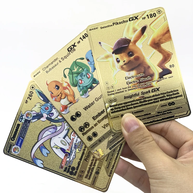 

Charizard, Blastoise, Venusaur Gold Metal Playing Cards 1st First edition New Trading Cards Game