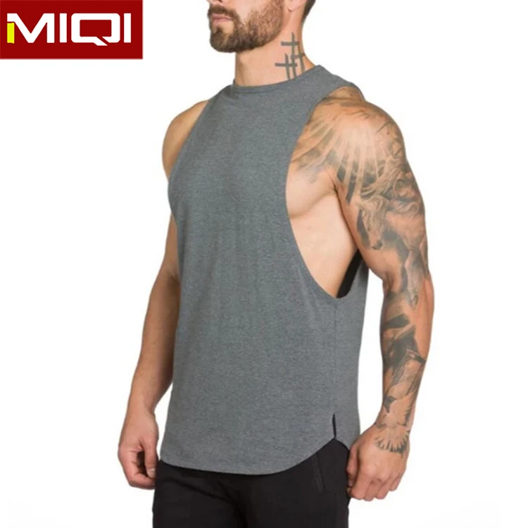 
Wholesale Blue Quickly Dry Bodybuilding Tank Men Gym Wear Custom Branded Logo Athletic Fitness Man Tank Top 