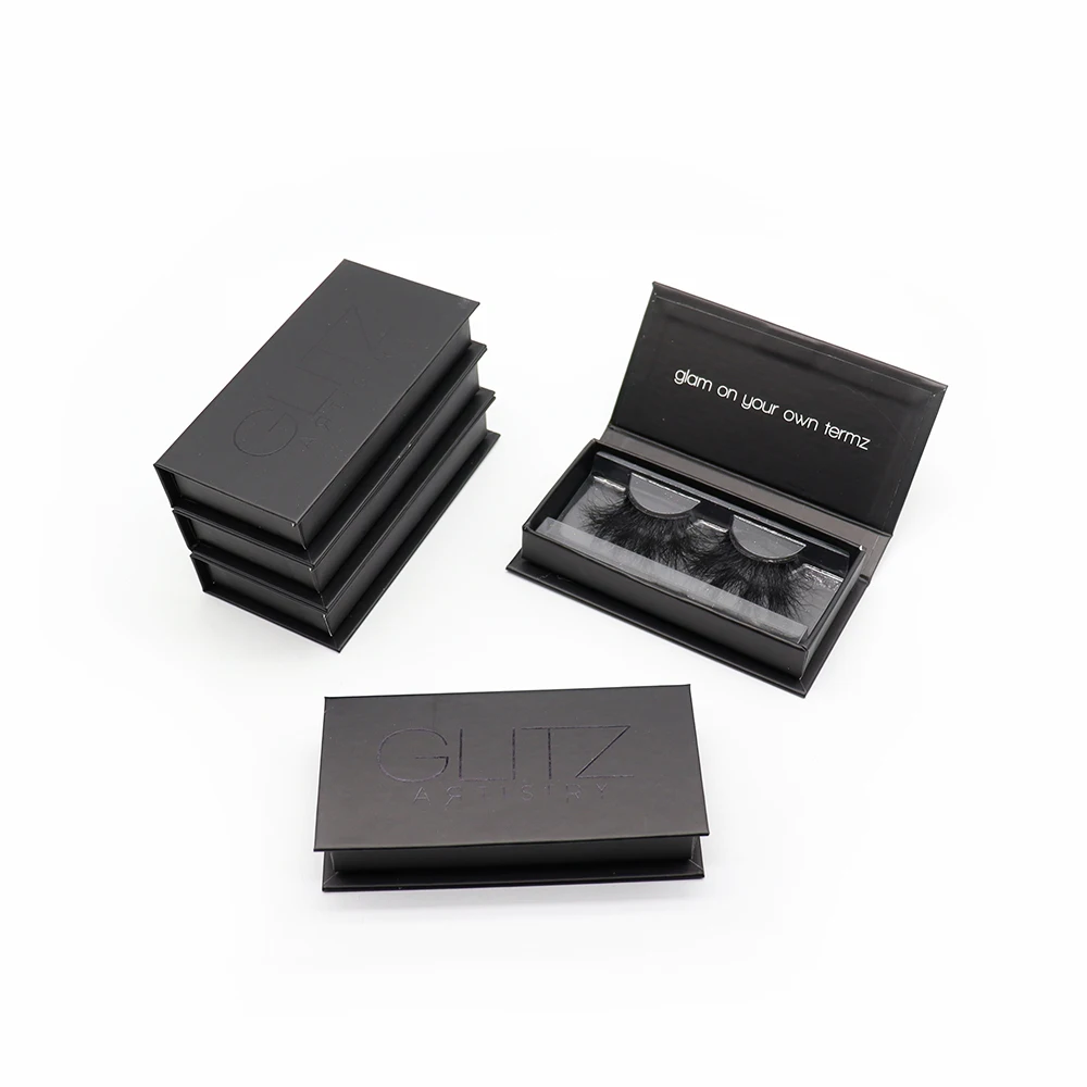 

Make Your Own Brand Custom Lash Packaging With Your Logo Eyelash Box Luxury Private Label Custom 3D Mink Eyelash Black White Box, Natural black mink eyelashes