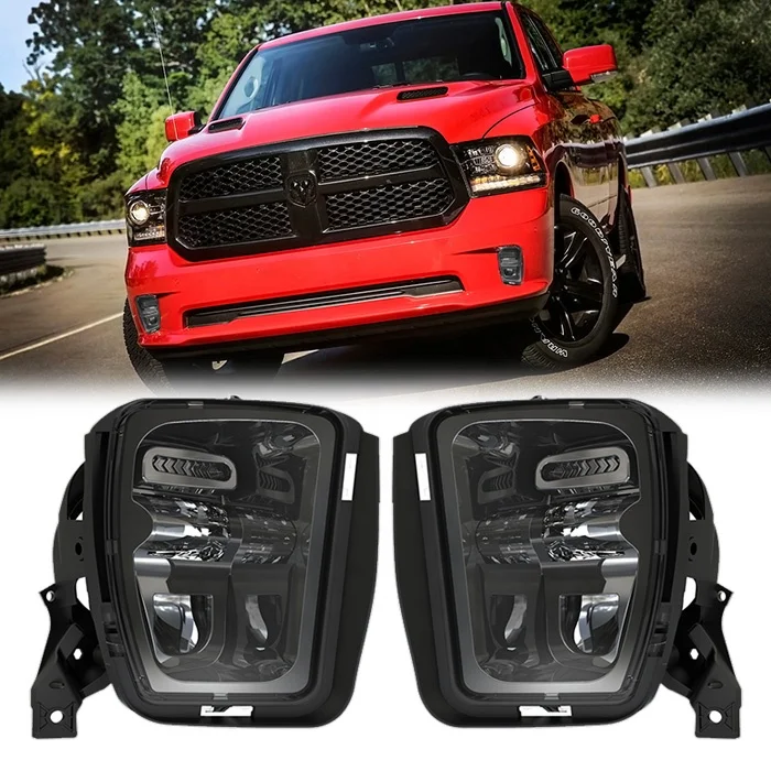 New Arrival Led Fog Lights for Dodge Ram 1500 Accessories for Pick Up Dodge Ram Truck 1500 2013 2014 2015 2016 2017 2018