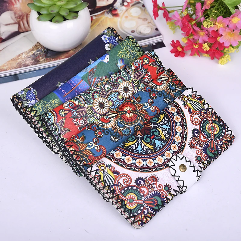

OEM ODM Accept Change Card Wallet Pu Material Ethnic Style Small Wallet Bag