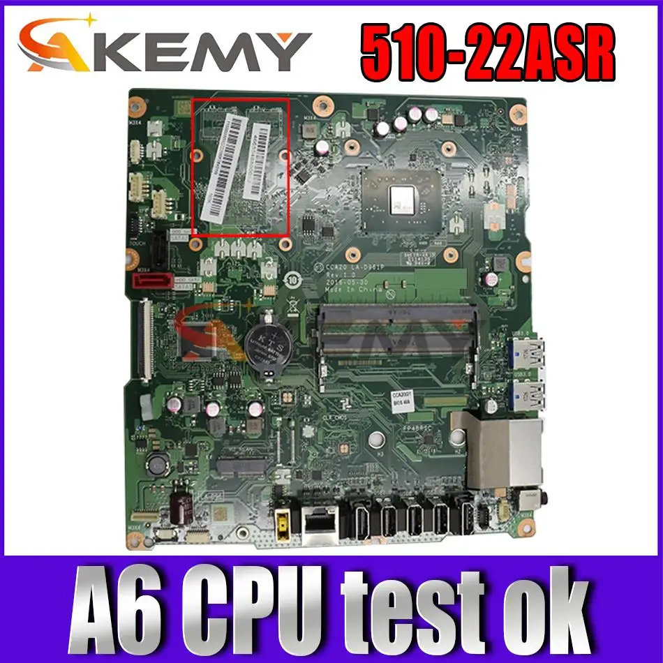 

CCA20 LA-D961P for Ideacentre AIO 510-22ASR 510-23ASR All-in-One Motherboard A6 CPU 100% Fully Tested&High quality