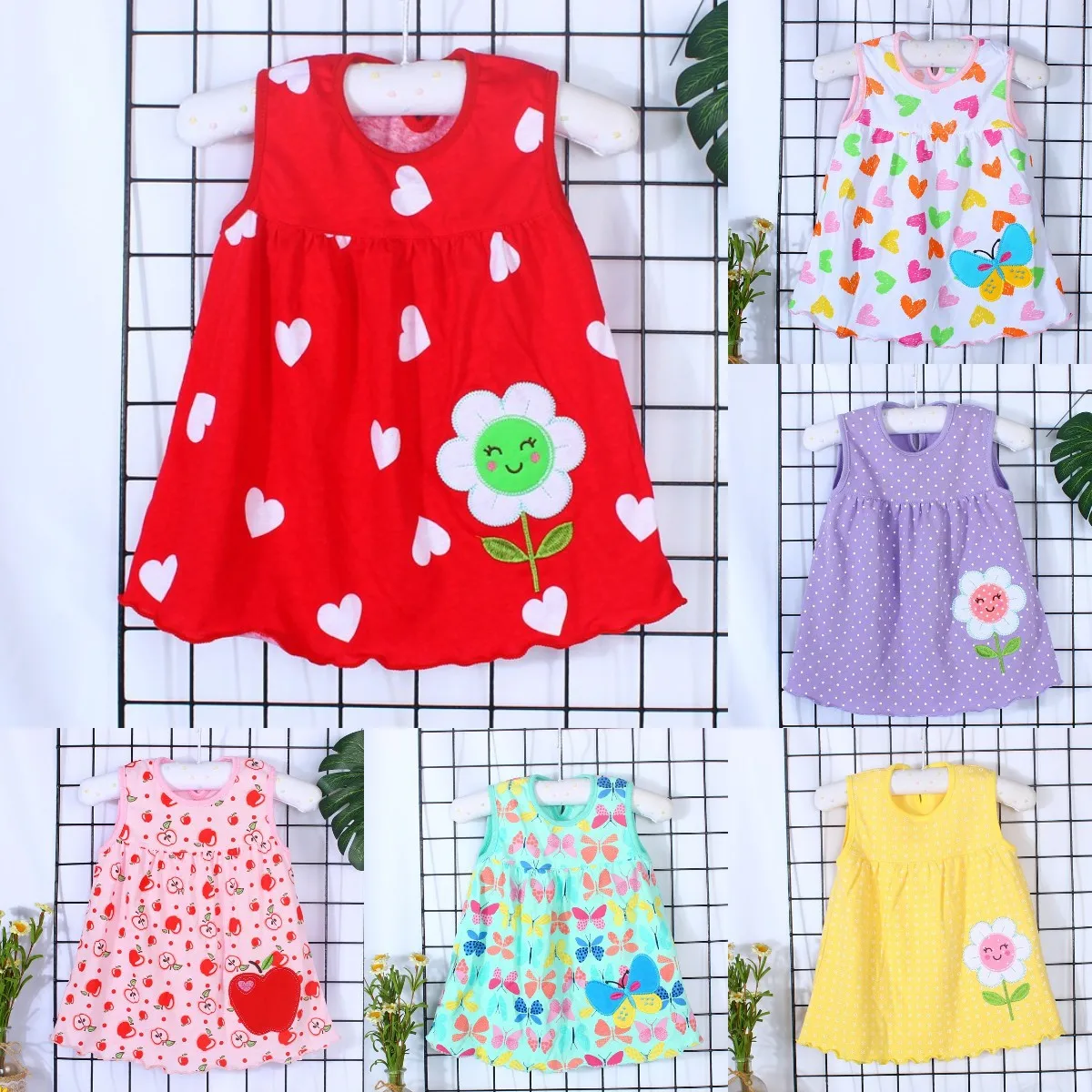 

Baby skirt wholesale children's clothing pure cotton children's tops summer little girl princess dress baby dress, Picture shows