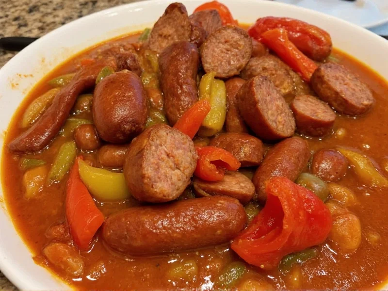 Perfect Slow Cooked Sausage and Peppers Recipe