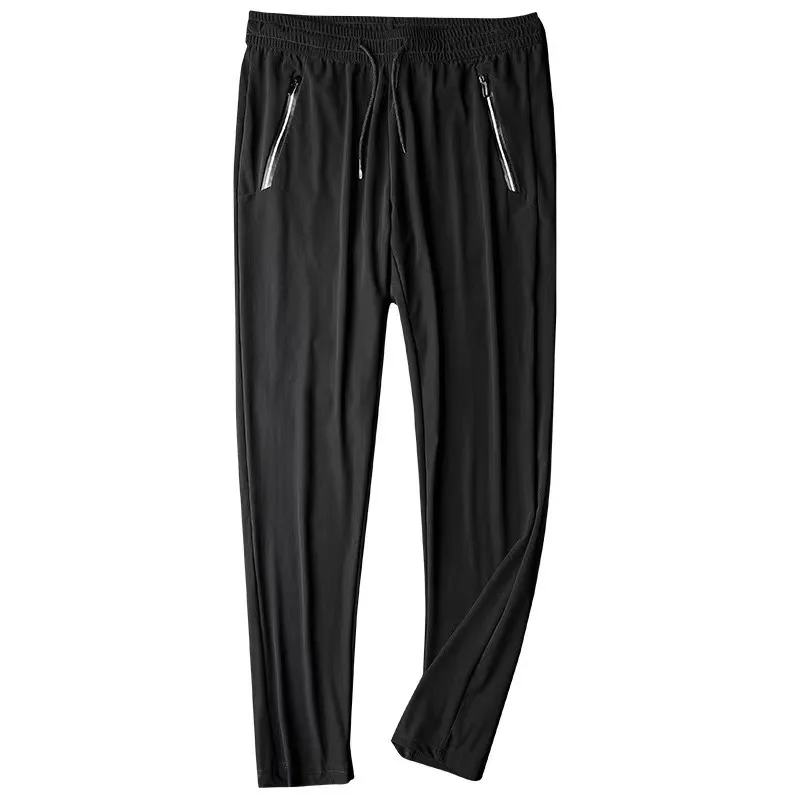 

Summer new casual pants men's loose quick drying elastic large size sports pants ice silk extra thin men's air conditioning pant