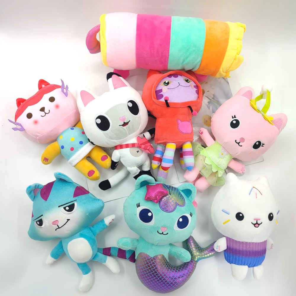 

Lovely Plush Animals House Cat Cat Plushie Doll Stuffed Animals Mermaid Plush Gabby Dollhouse Gaby Toy