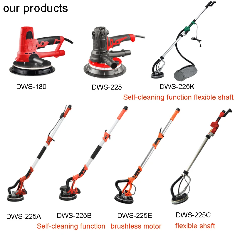 180mm Electric Dustless Wall Sander Machine Paper Buy Drywall Sander