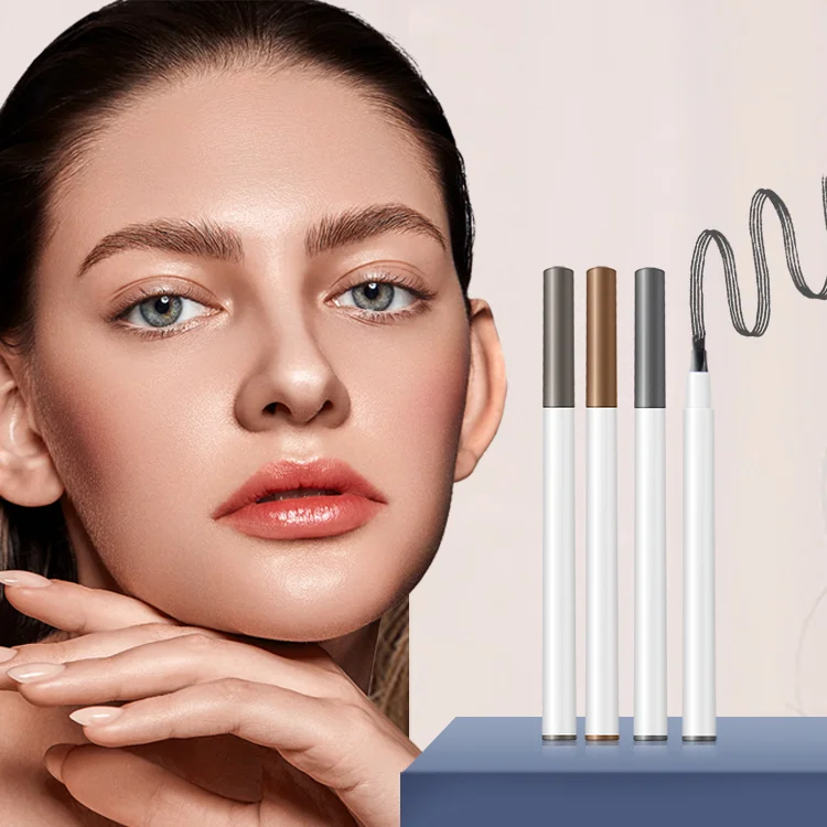 

Best Selling Private Label Waterproof Fork Tip Eyebrow Tattoo Pen Liquid Eye brow Pencil