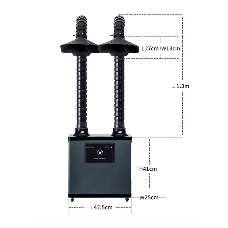 
Mobile Solder Fume Extractor Smoke Absorber Dust Collector For Welding 
