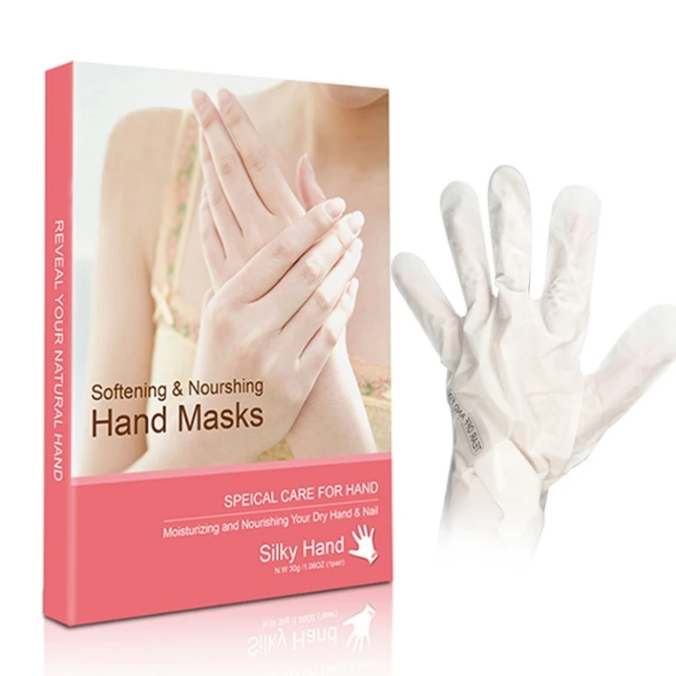 

Hot Sale Korean Disposable Whitening Moisturizing Collagen Hand Mask Glove OEM, White