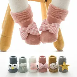 Wholesale Winter Thick Fuzzy Warm Baby Socks 3D Ca