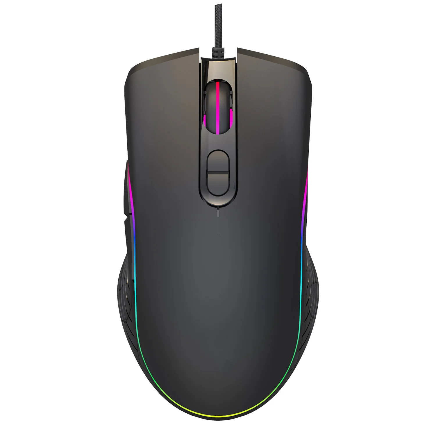 

7 buttons, 6 kinds of light patterns, DPI, 4 gears, adjustable up to 6400 ergonomically designed new RGB game mouse