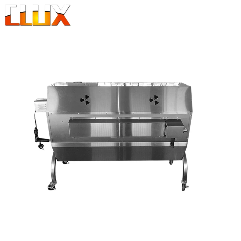 Outdoor design hood large stainless steel roaster charcoal bbq grills