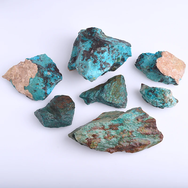 Wholesale Natural Africa Turquoise Rough Rock Raw Uncut Stone Minerals Specimen Gemstone for Decoration