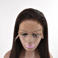 

Lace front wig 40in long human hair wig blond and natural color