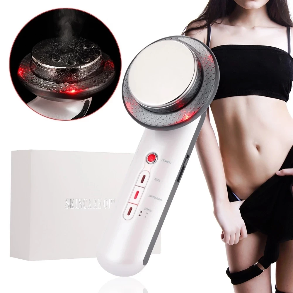 

OMG Ultrasonic Cavitation Fat Remover Lipo Burner Beauty Machine body Slimming EMS Infrared Massager Weight Loss Facial Lifting, White