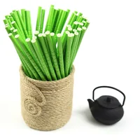 

FDA/SGS/ISO Certificates Colorful Disposable Bamboo Paper Straws