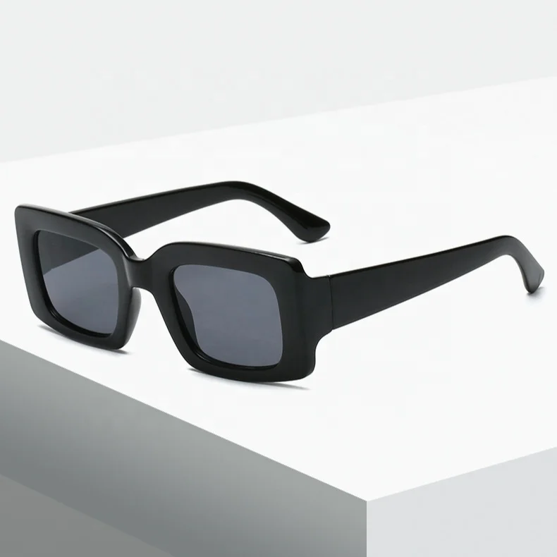 

2021 New Trendy Custom Fashion Vintage Ladies Square Small Rectangle Sun Glasses Women Men Shades Sunglasses