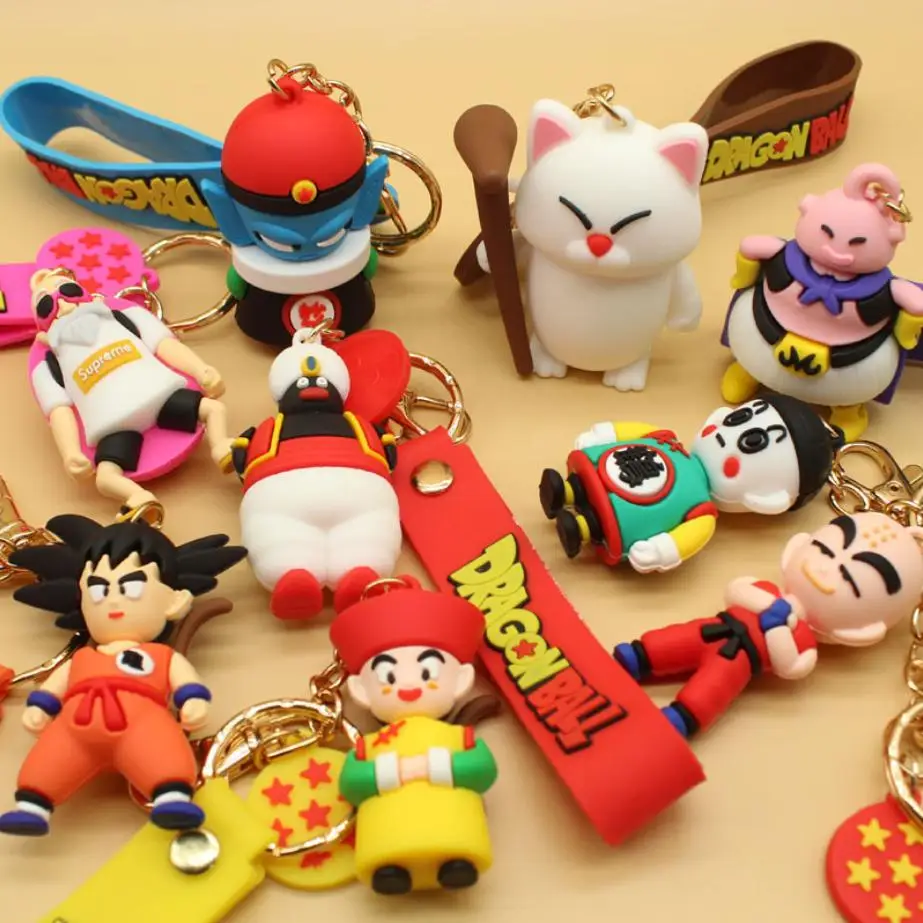 

Dragon Ball Hero Keychain Cartoon Key Ring 3D Figure Key Chain Charm Key Holder, Colorful